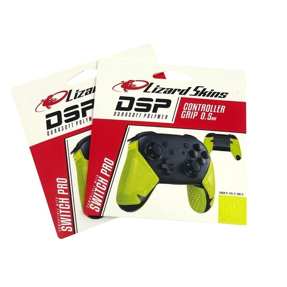 2 Pack Lizard Skins DSP Controller Grip‎ Switch Pro NEON 0.5mm NEW